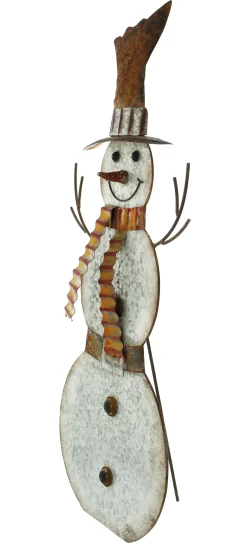 Weihnachtliche Dekofiguren|Weihnachtliche Gartendeko|Frank Handels GmbH & Co. KG Metallfigur "Schneemann"