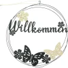 Dekohänger|Frank Handels GmbH & Co. KG Metallring "Willkommen"
