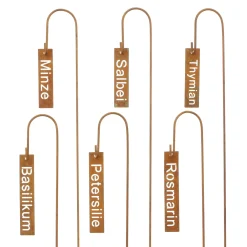 Gartenstecker|Frank Handels GmbH & Co. KG Pflanzenstecker "Kräuter", 6er Set
