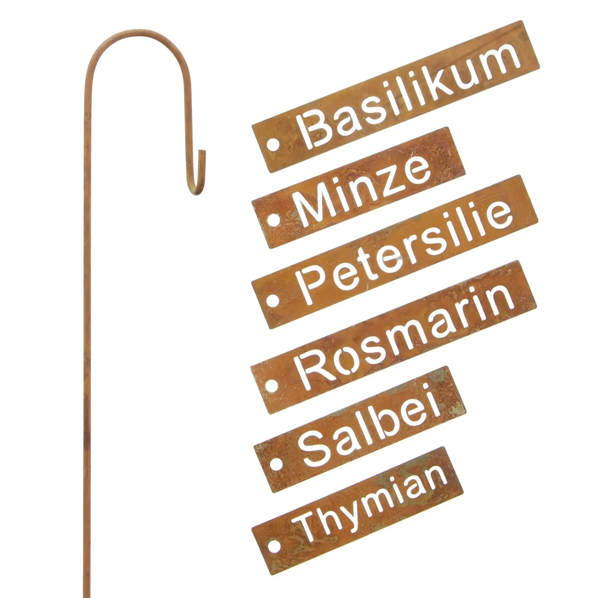 Gartenstecker|Frank Handels GmbH & Co. KG Pflanzenstecker "Kräuter", 6er Set