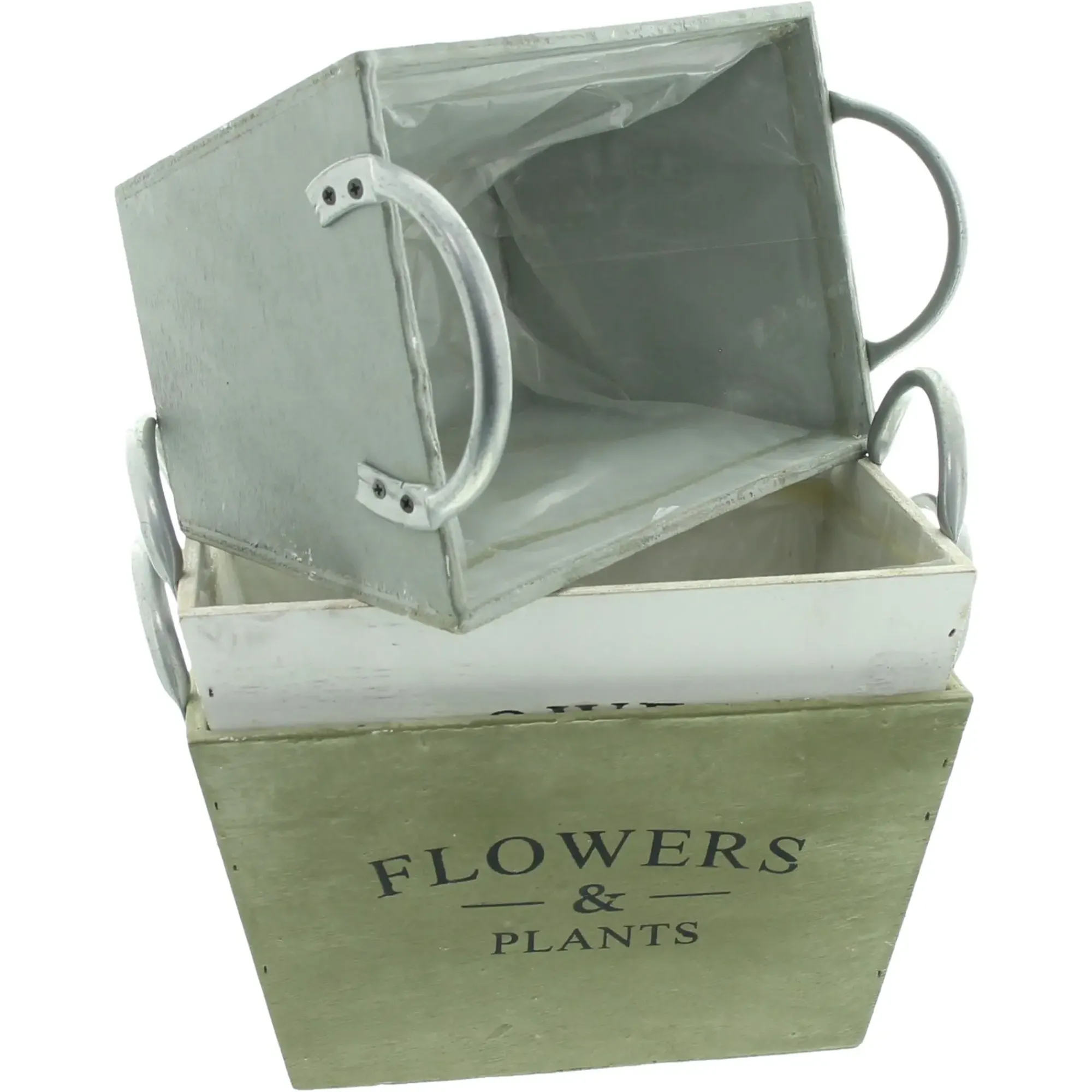 Pflanztöpfe|Frank Handels GmbH & Co. KG Pflanzer "Flowers & Plants", 3er Set