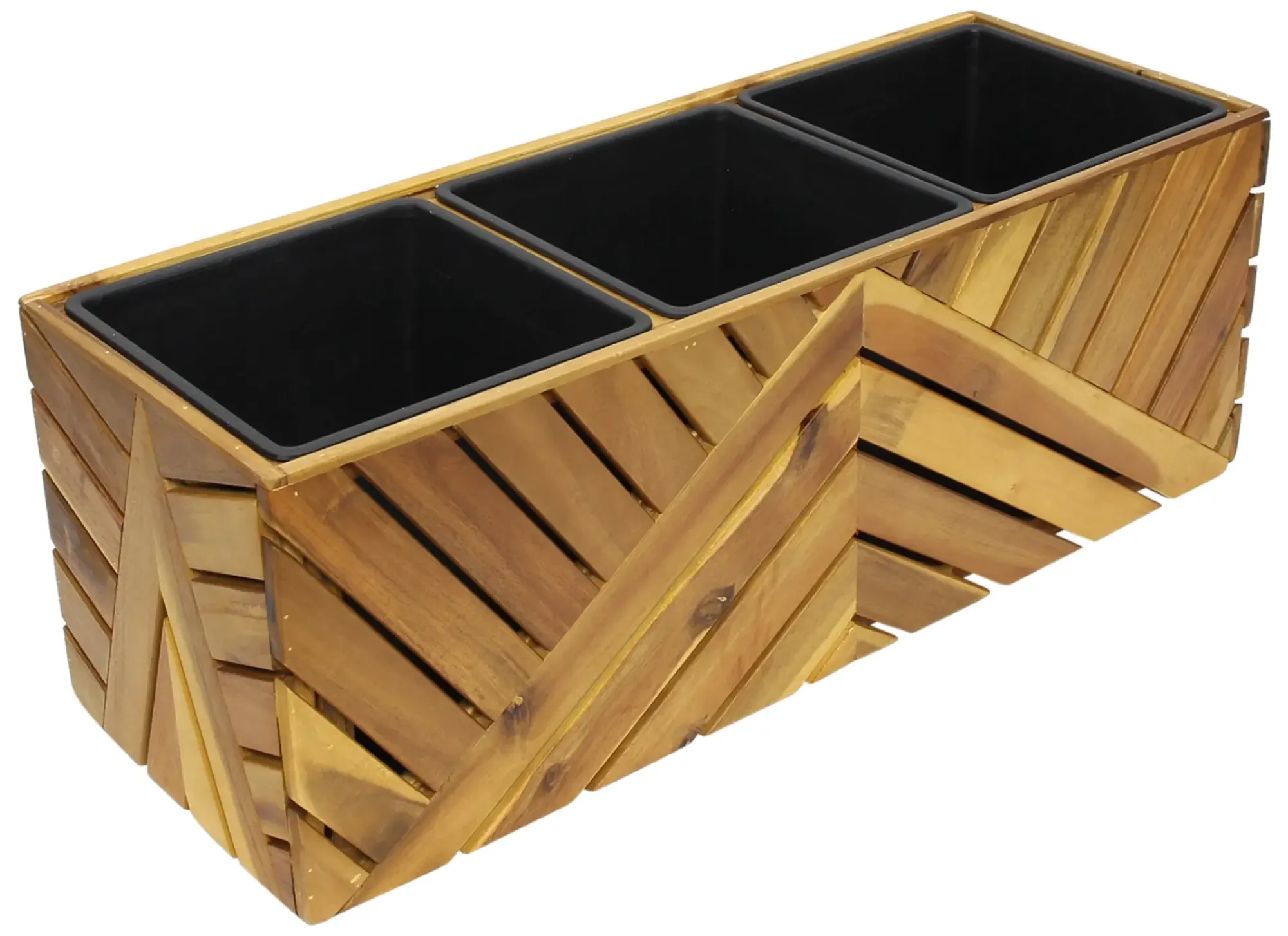 Pflanztöpfe|Frank Handels GmbH & Co. KG Pflanzkasten "Recycling Wood"