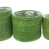 Pflanzkörbe|Pflanzkörbe|Frank Handels GmbH & Co. KG Pflanzkorb "Green", 3er Set