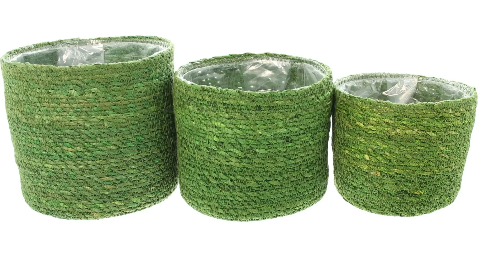 Pflanzkörbe|Pflanzkörbe|Frank Handels GmbH & Co. KG Pflanzkorb "Green", 3er Set