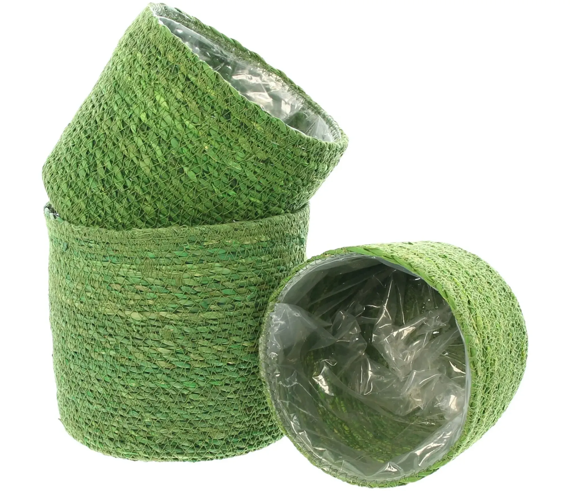 Pflanzkörbe|Pflanzkörbe|Frank Handels GmbH & Co. KG Pflanzkorb "Green", 3er Set