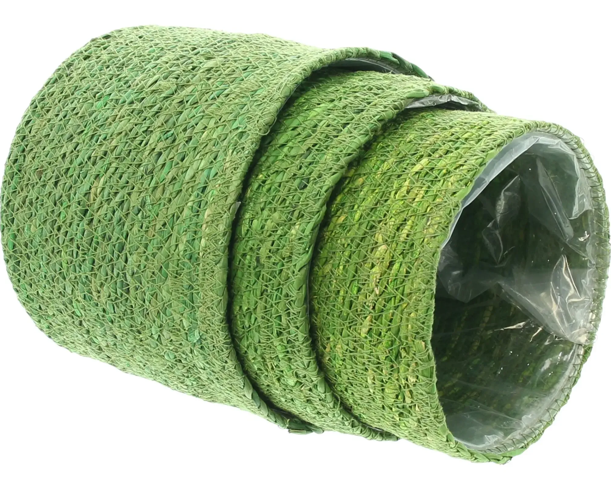 Pflanzkörbe|Pflanzkörbe|Frank Handels GmbH & Co. KG Pflanzkorb "Green", 3er Set