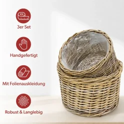 Pflanzkörbe|Weihnachtliche Pflanzer|Frank Handels GmbH & Co. KG Pflanzkorb 