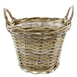 Herbstgarten|Pflanzkörbe|Frank Handels GmbH & Co. KG Pflanzkorb "Rattan", klein