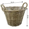 Herbstgarten|Füllkörbe & Universalkörbe|Frank Handels GmbH & Co. KG Pflanzkorb "Rattan", mittel