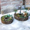 Pflanzkörbe|Weihnachtliche Pflanzer|Frank Handels GmbH & Co. KG Pflanzrad, 2er Set