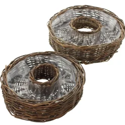 Pflanzkörbe|Weihnachtliche Pflanzer|Frank Handels GmbH & Co. KG Pflanzrad, 2er Set
