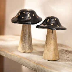 Dekopilze|Frank Handels GmbH & Co. KG Pilz "Blacky", 2er Set