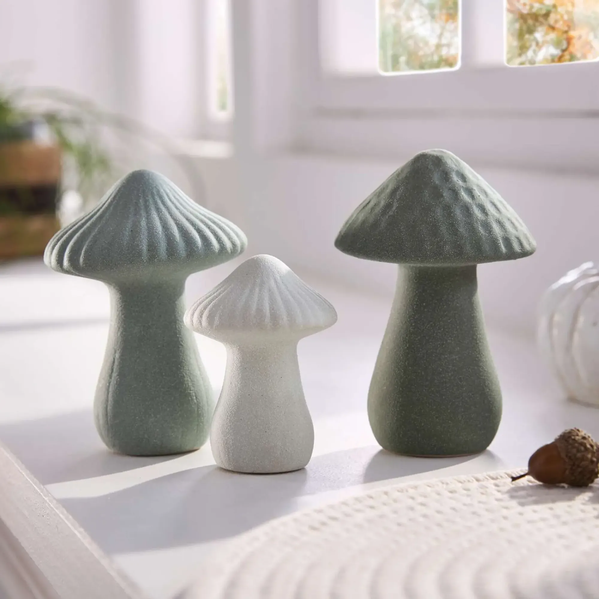 Dekopilze|Frank Handels GmbH & Co. KG Pilz "Grün", 3er Set