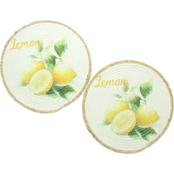 Tischsets|Frank Handels GmbH & Co. KG Platzmatte "Lemon", 2er Set