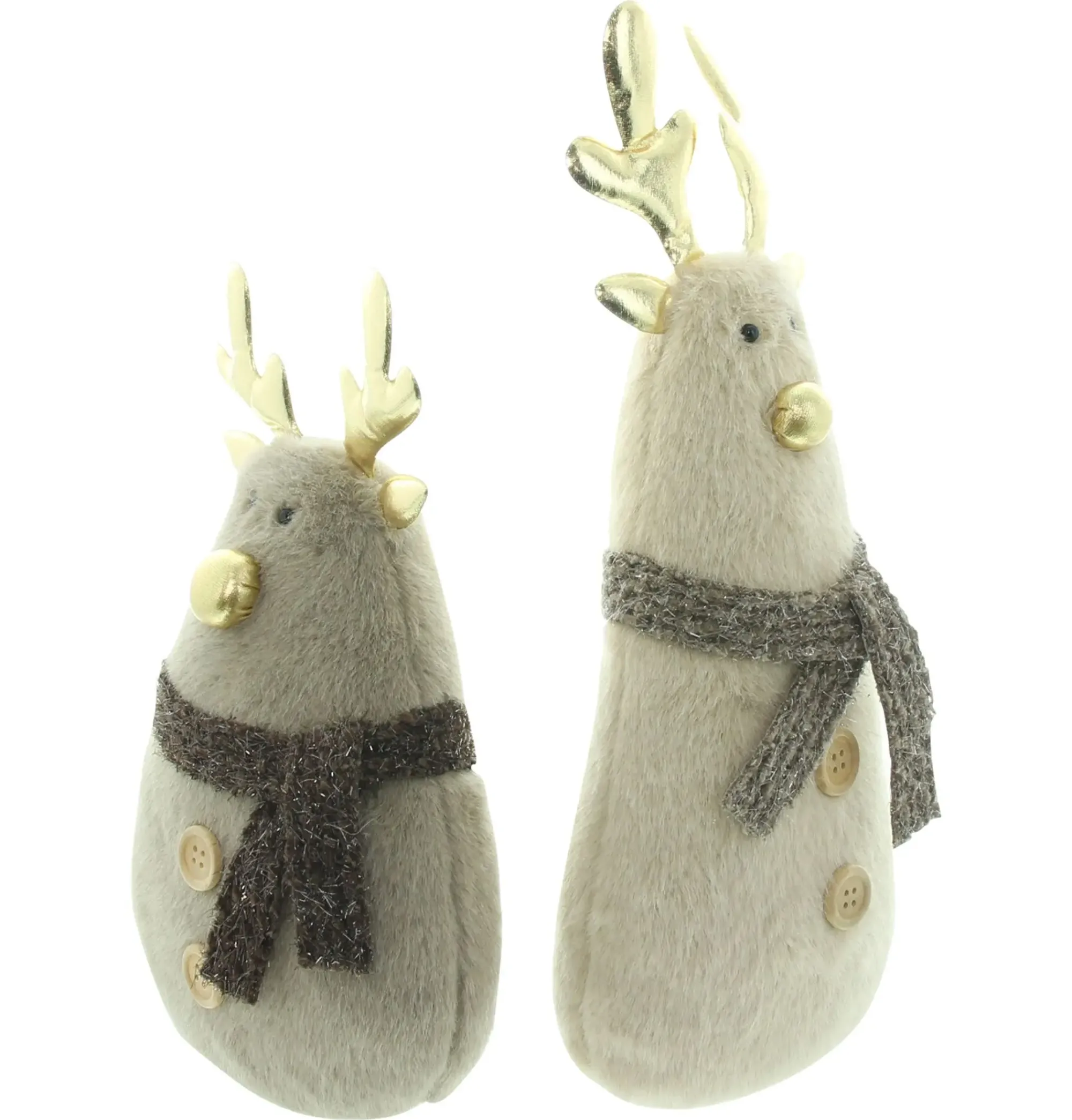 Weihnachtliche Dekofiguren|Frank Handels GmbH & Co. KG Plüschfigur "Rentier", 2er Set