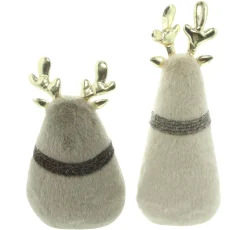 Weihnachtliche Dekofiguren|Frank Handels GmbH & Co. KG Plüschfigur "Rentier", 2er Set