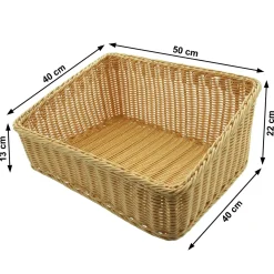 Auslagekörbe & Regalkörbe|Frank Handels GmbH & Co. KG Regalkorb "Poly", 50 x 40 cm