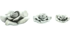 Gartendeko|Frank Handels GmbH & Co. KG Rosendeko "Blüten", 3er Set