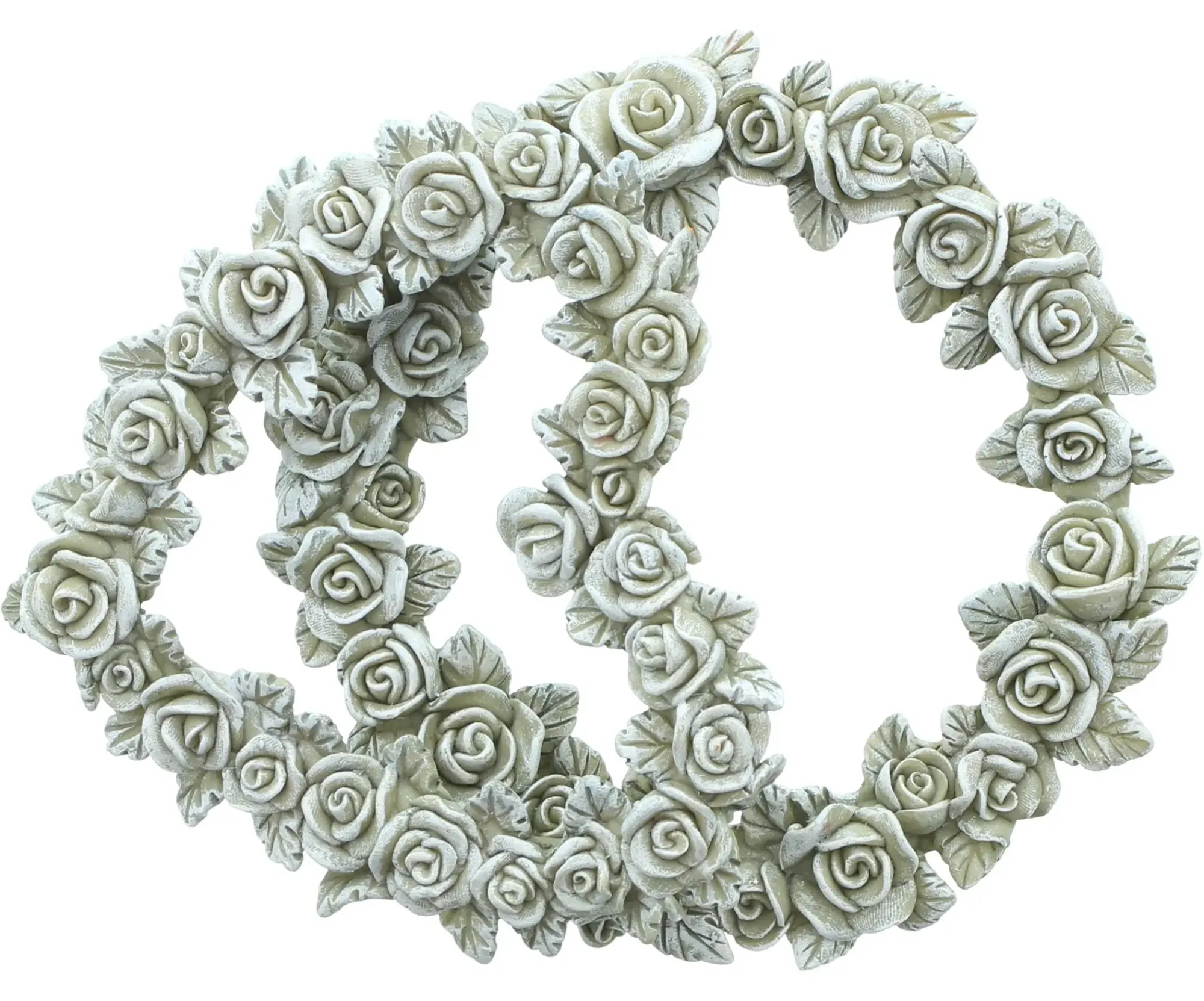 Herbstgarten|Grabschmuck|Frank Handels GmbH & Co. KG Rosendeko "Herz & Kranz", 2er Set
