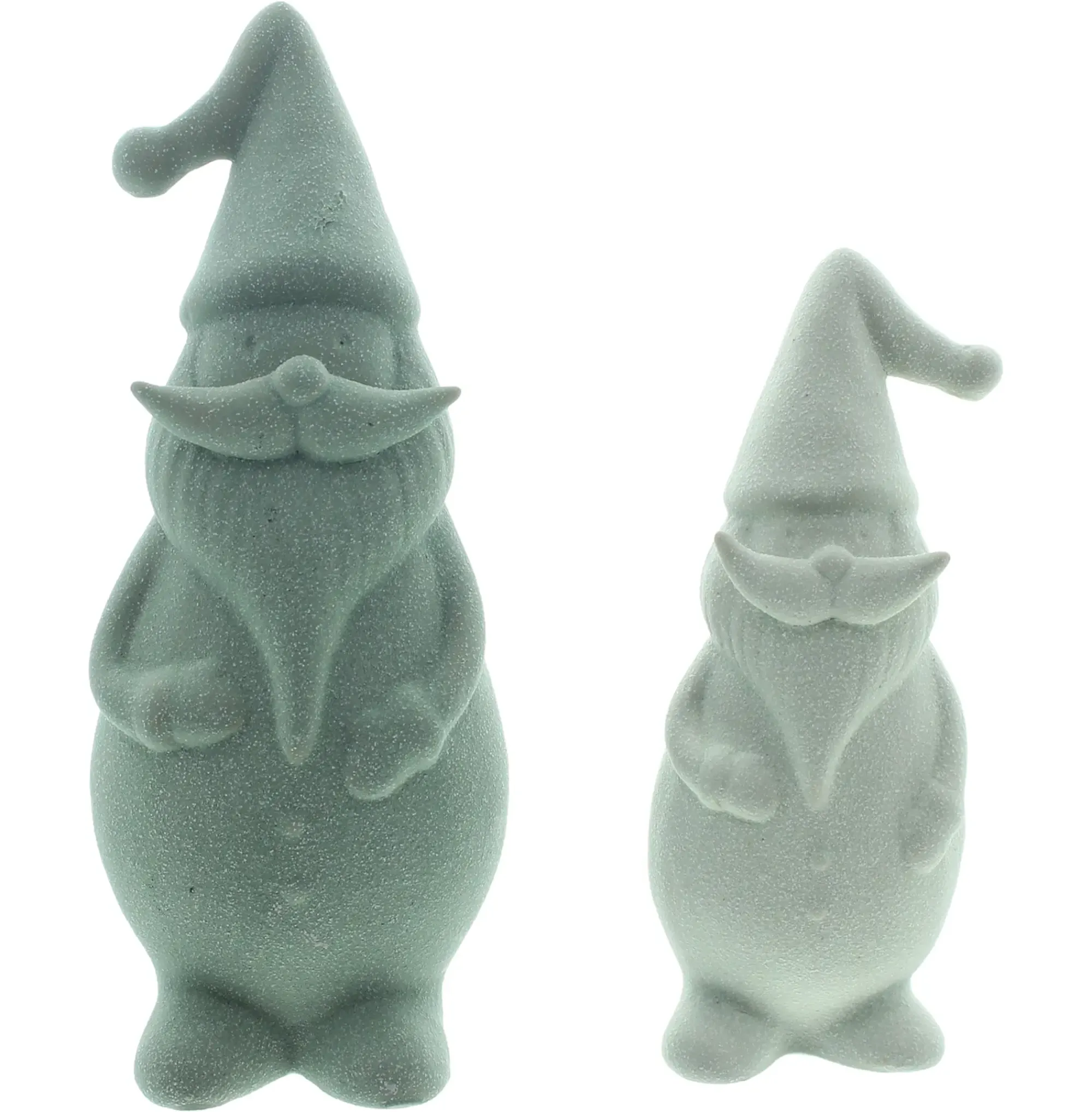Weihnachtliche Dekofiguren|Weihnachtsmänner|Frank Handels GmbH & Co. KG Santa "Green", 2er Set