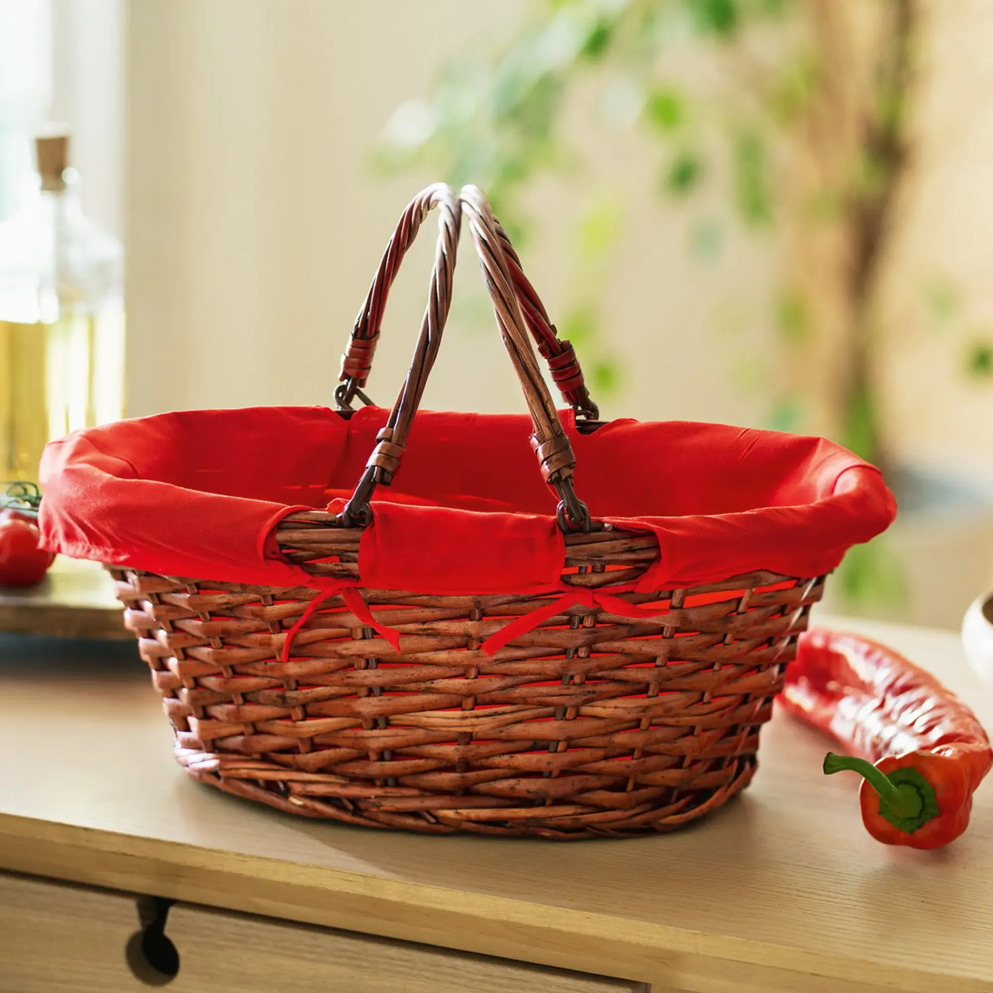 Sb-Körbe|Frank Handels GmbH & Co. KG SB-Korb "Rot/Braun"