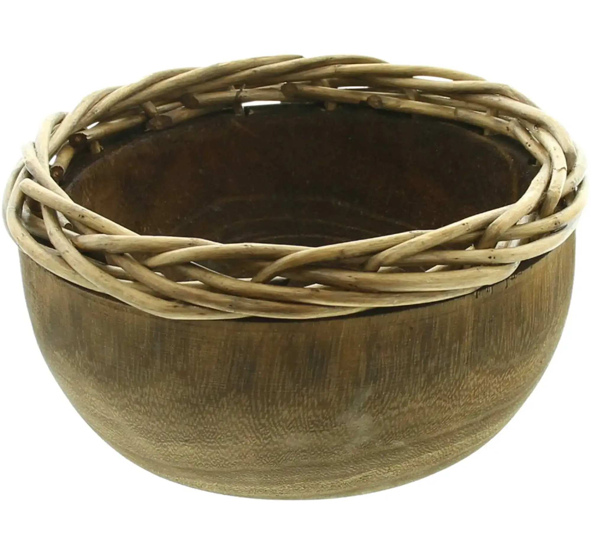Herbstliche Dekoschalen|Dekoschalen & -Etageren|Frank Handels GmbH & Co. KG Schale "Flechtrand", rund