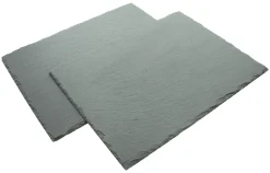 Dekoschalen & -Etageren|Küche|Frank Handels GmbH & Co. KG Schieferplatte "Rechteck", 2er Set