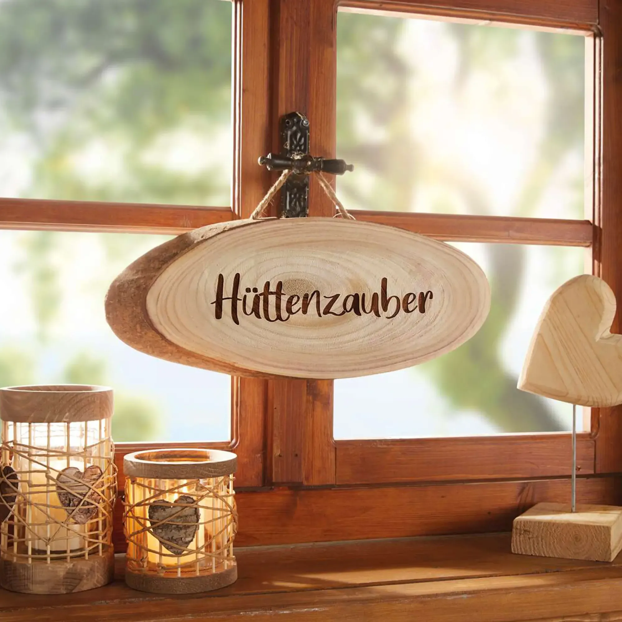 Wanddeko|Dekohänger|Frank Handels GmbH & Co. KG Schild "Hüttenzauber"