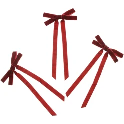Geschenktaschen & -Säckchen|Baumschmuck|Frank Handels GmbH & Co. KG Schleifen-Clip "Deep Red", 12er Set