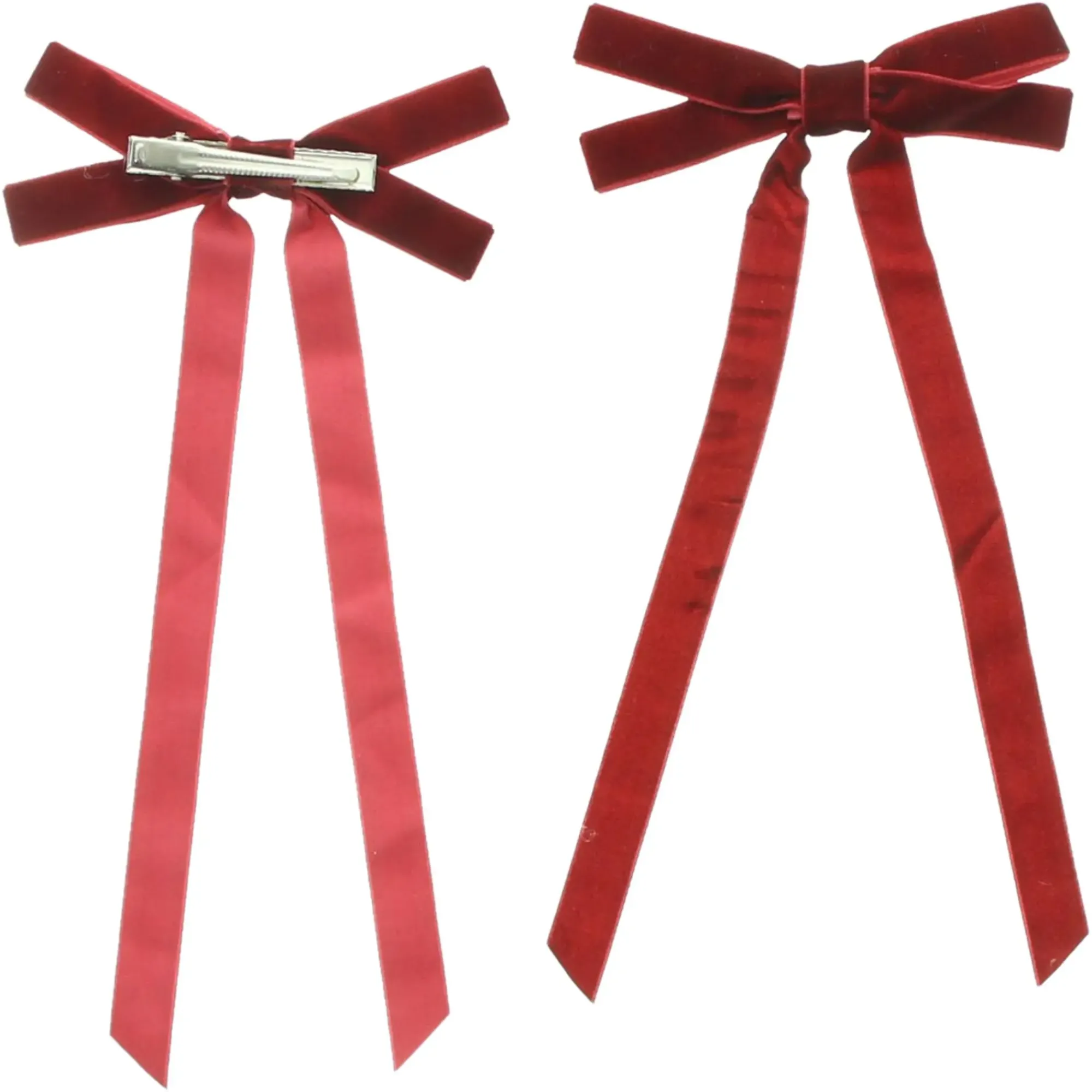 Geschenktaschen & -Säckchen|Baumschmuck|Frank Handels GmbH & Co. KG Schleifen-Clip "Deep Red", 12er Set
