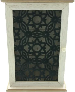 Wohnzimmer|Flur|Frank Handels GmbH & Co. KG Schlüsselbox "Black Flowers"
