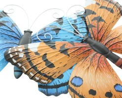 Dekohänger|Frank Handels GmbH & Co. KG Schmetterling "Blau & Orange", 2er Set