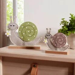 Dekofiguren|Frank Handels GmbH & Co. KG Schnecke "Lovely", 2er Set