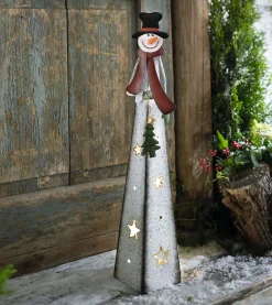 Weihnachtliche Dekofiguren|Figuren Für Den Garten|Frank Handels GmbH & Co. KG Schneemann