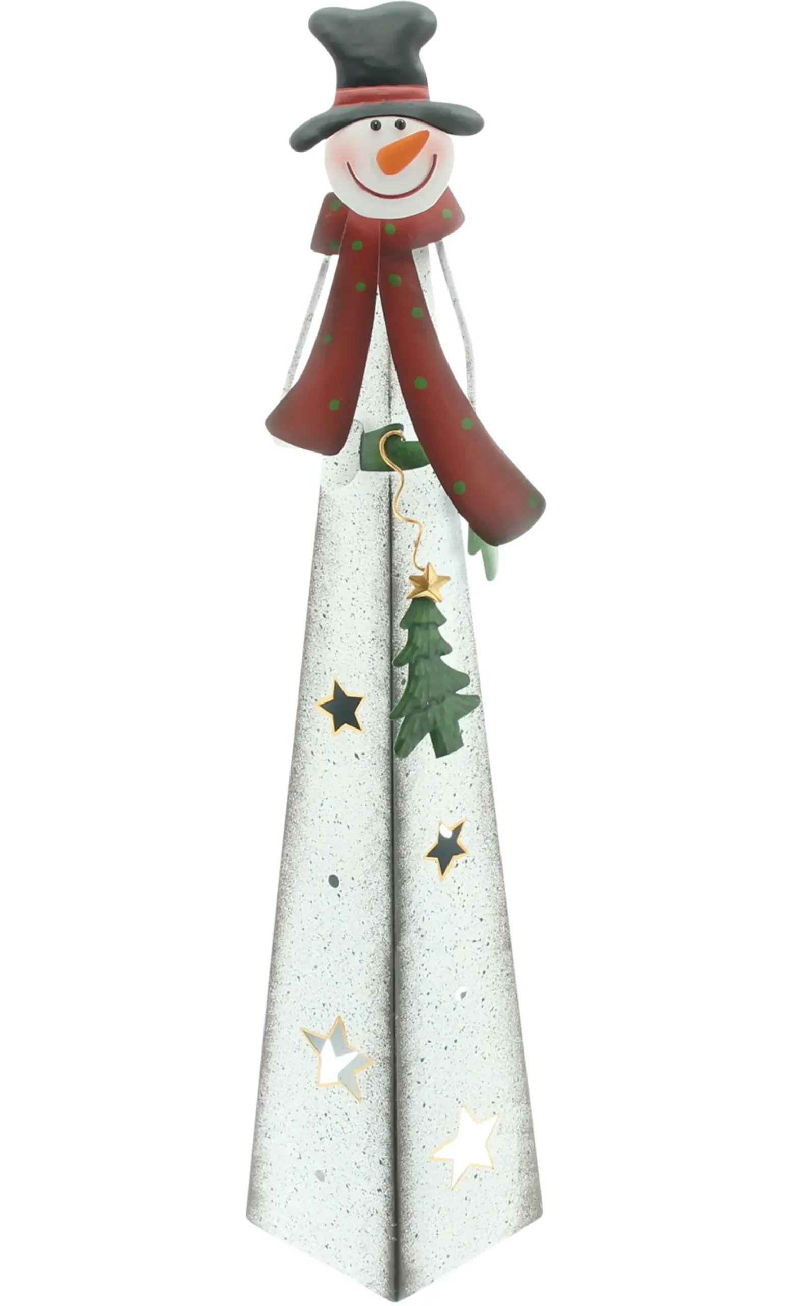 Weihnachtliche Dekofiguren|Figuren Für Den Garten|Frank Handels GmbH & Co. KG Schneemann "Kerzenschein"