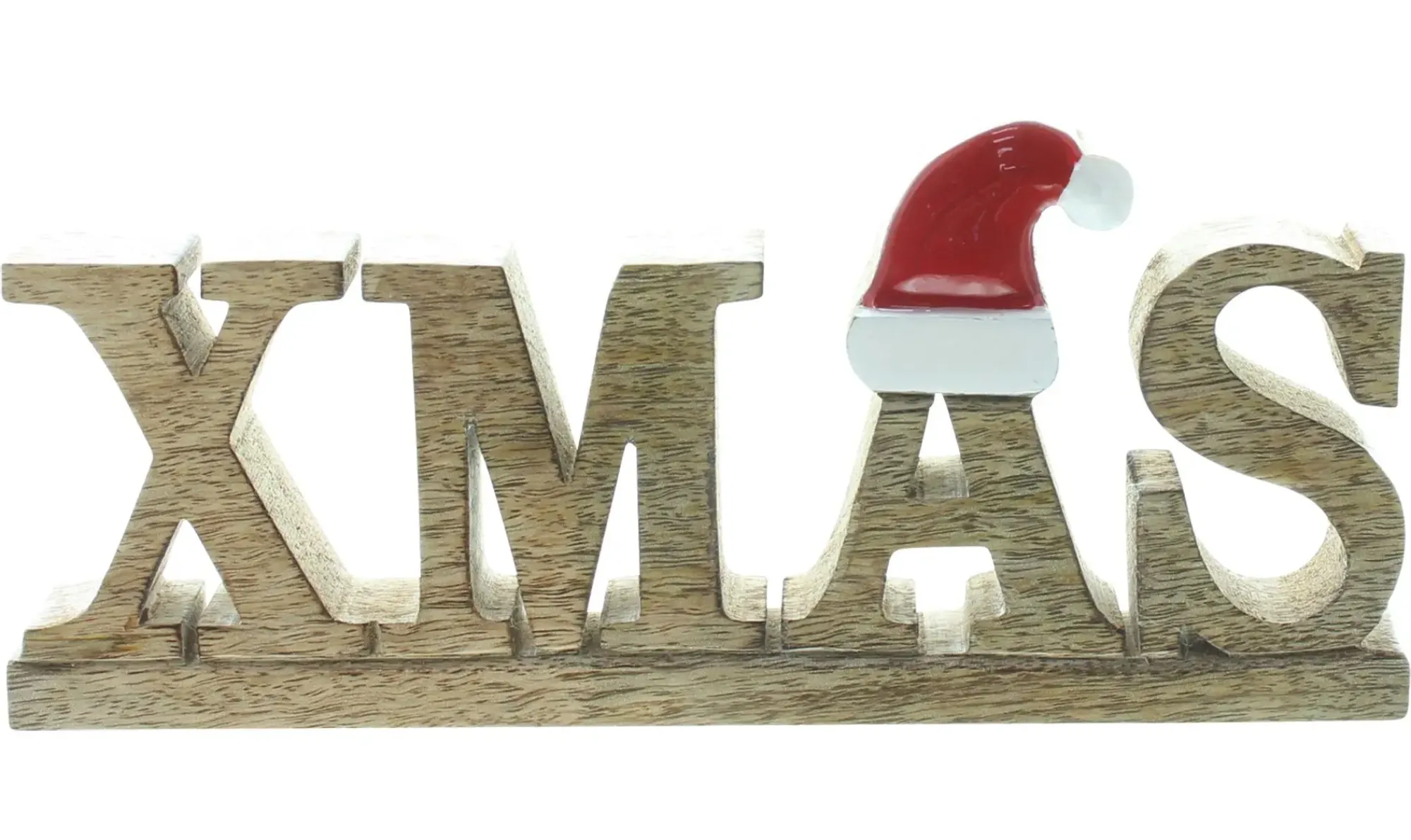 Weihnachtliche Dekofiguren|Sterne|Frank Handels GmbH & Co. KG Schriftzug "XMAS" mit Zipfelmütze