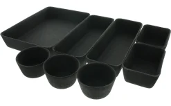 Wohnzimmer|Kalender & Organizer|Frank Handels GmbH & Co. KG Schubladen-Organizer "Black", 8tlg.
