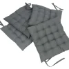 Sitzkissen|Frank Handels GmbH & Co. KG Sitzkissen "Grey", 4er Set
