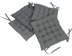 Sitzkissen|Frank Handels GmbH & Co. KG Sitzkissen "Grey", 4er Set