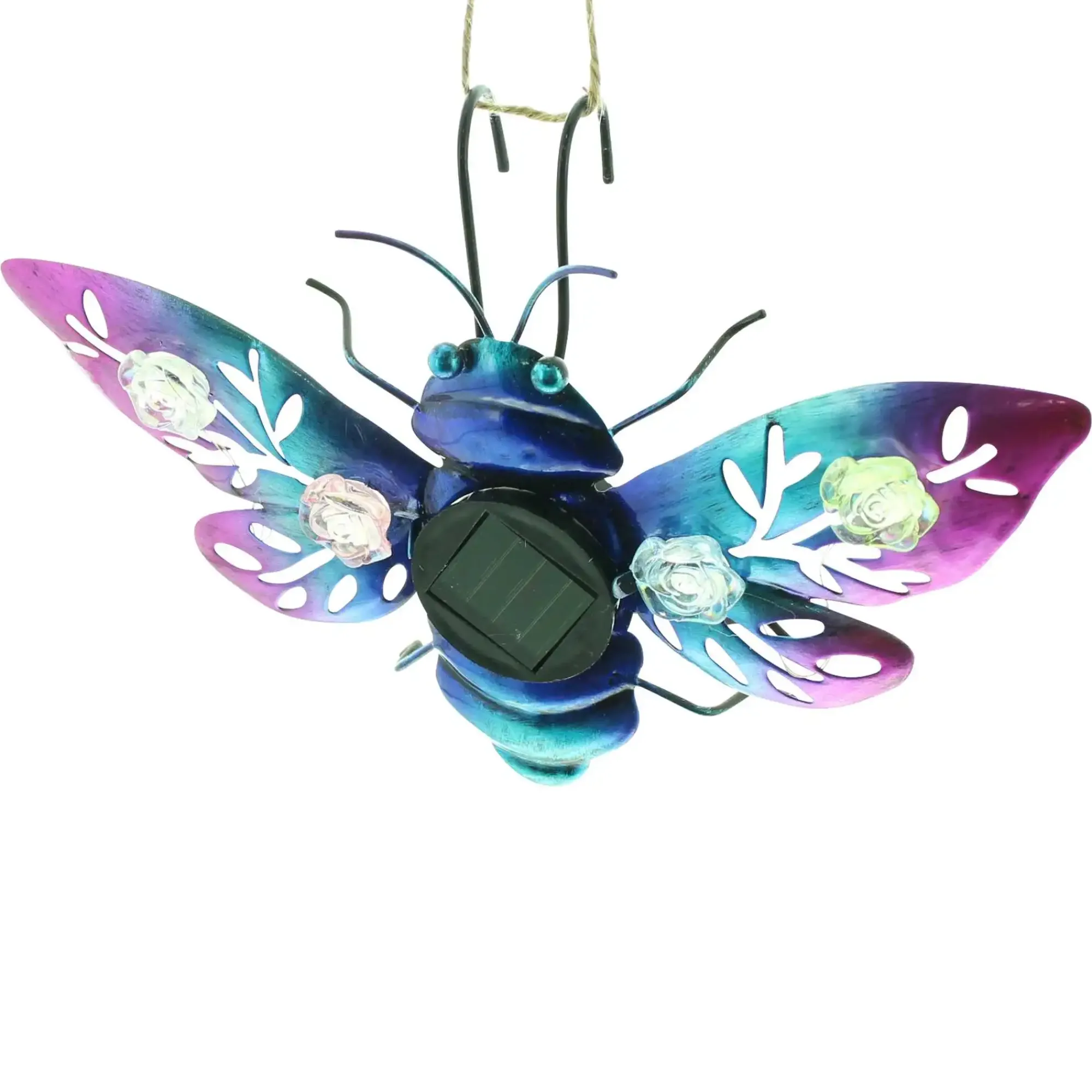 Led-Leuchthänger|Led-Dekoobjekte|Frank Handels GmbH & Co. KG Solar-Deko "Butterfly & Beetle", 2er Set