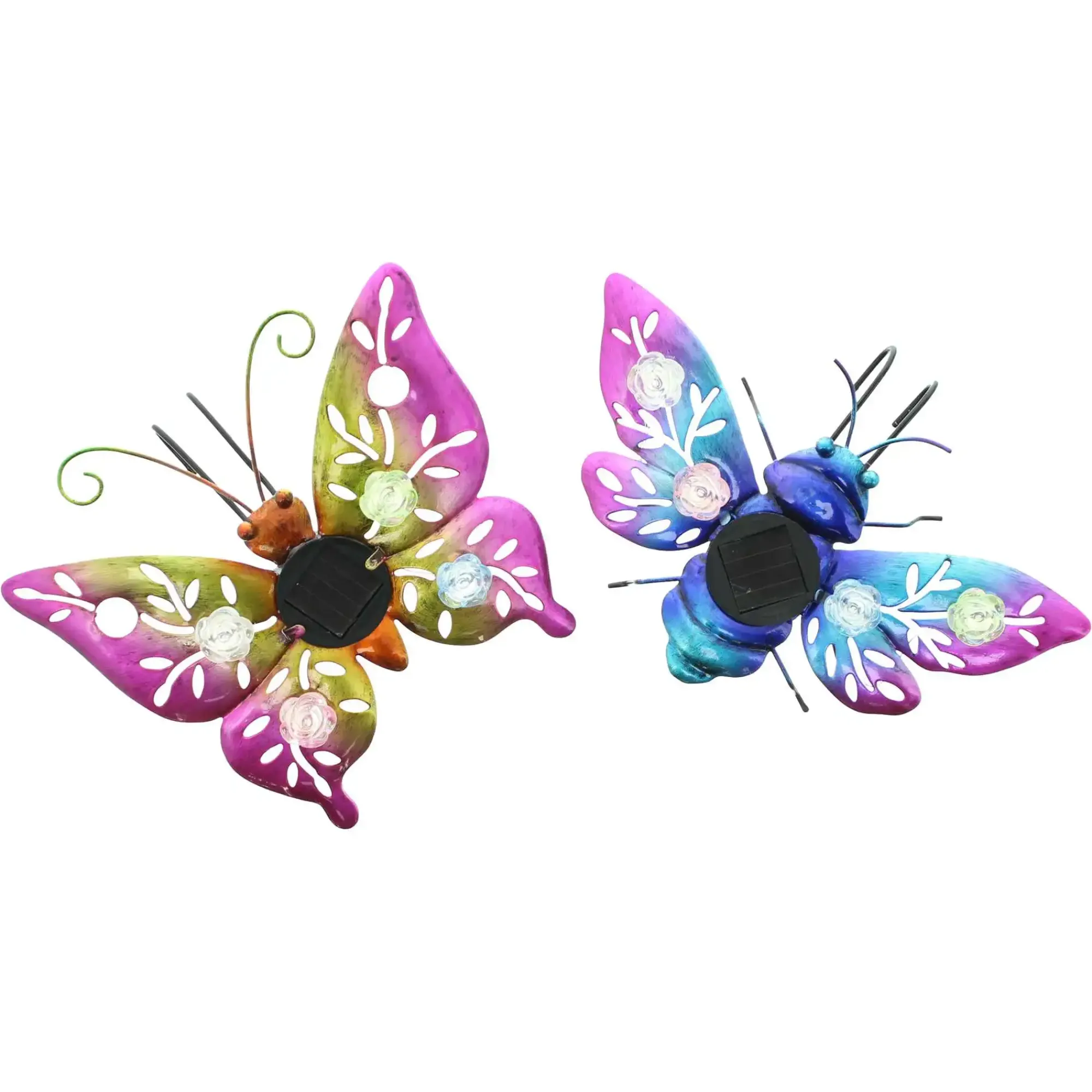 Led-Leuchthänger|Led-Dekoobjekte|Frank Handels GmbH & Co. KG Solar-Deko "Butterfly & Beetle", 2er Set