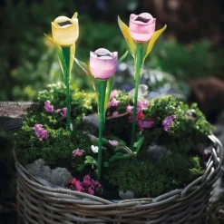 Solar-Beleuchtung|Frank Handels GmbH & Co. KG Solar-Deko "Tulpe", 3er Set