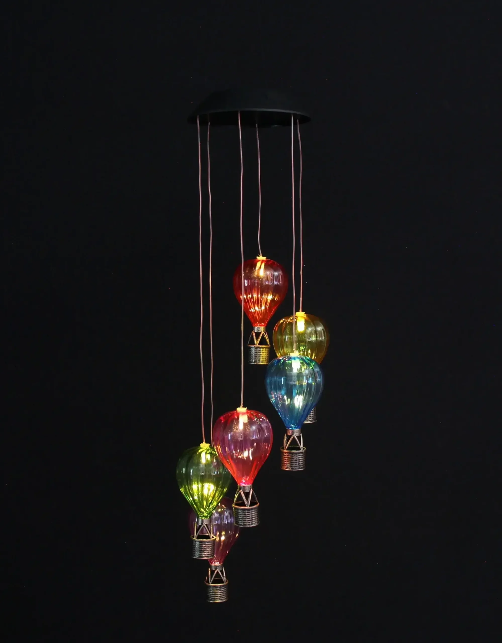 Gartendeko|Solar-Beleuchtung|Frank Handels GmbH & Co. KG Solar-Mobile "Heißluftballons"