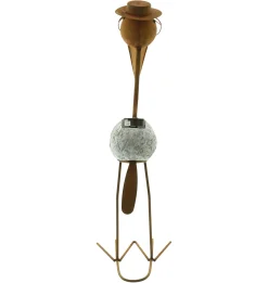 Gartenfiguren|Solar-Beleuchtung|Frank Handels GmbH & Co. KG Solar-Vogel "Rost"