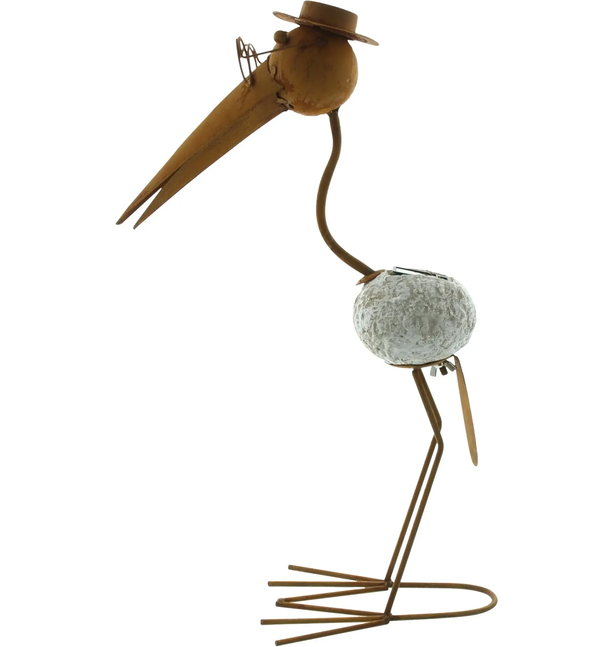 Gartenfiguren|Solar-Beleuchtung|Frank Handels GmbH & Co. KG Solar-Vogel "Rost"