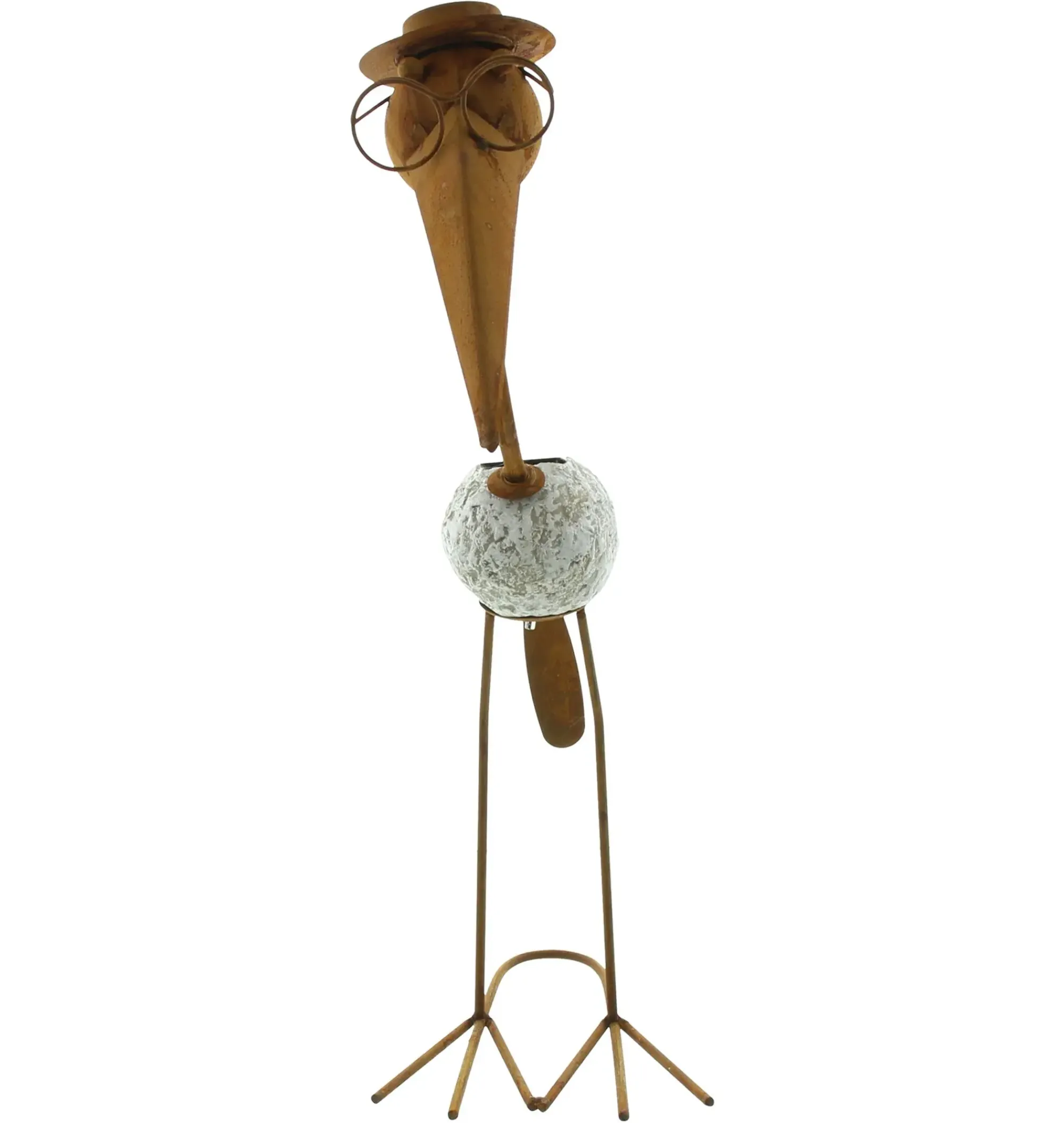 Gartenfiguren|Solar-Beleuchtung|Frank Handels GmbH & Co. KG Solar-Vogel "Rost"