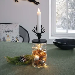 Dekogeweihe|Herbstlichter|Frank Handels GmbH & Co. KG Stabkerzenhalter "Geweih"