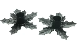 Weihnachtslichter|Frank Handels GmbH & Co. KG Stabkerzenhalter "Ilex", 2er Set