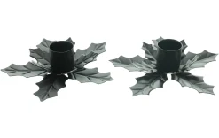 Weihnachtslichter|Frank Handels GmbH & Co. KG Stabkerzenhalter "Ilex", 2er Set