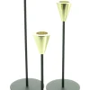 Kerzenhalter|Weihnachtslichter|Frank Handels GmbH & Co. KG Stabkerzenhalter "Schwarz & Gold", 3er Set